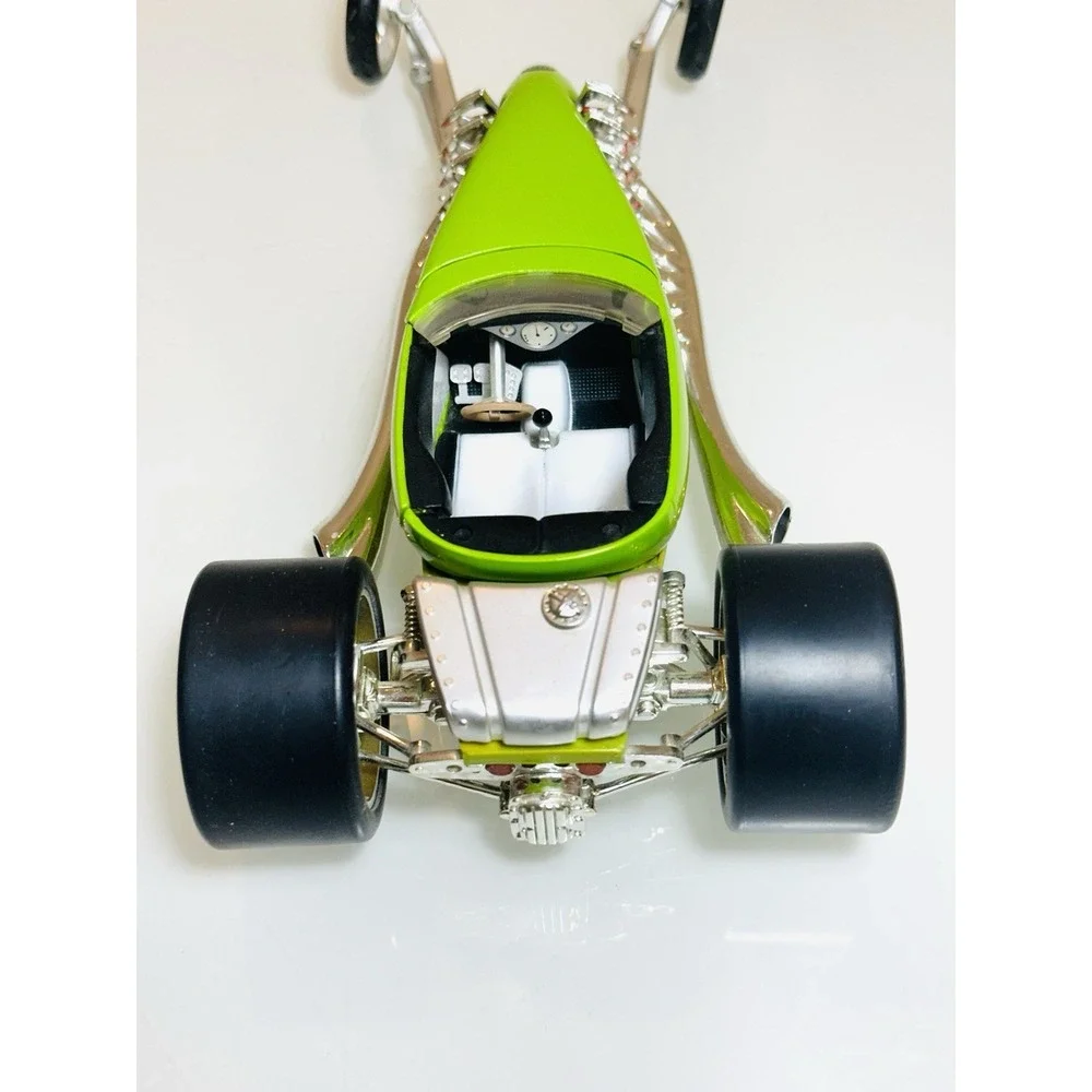 Hot Wheels Twin Mill 1:18 Diecast Model Car Lime Green Custom Hot Rod Rare